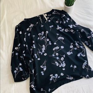 LC Lauren Conrad Floral Blouse